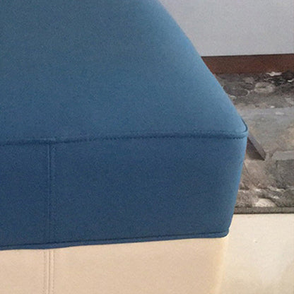 Modern Minimalist Rectangular Solid Wood Multi-Layer Board Microfiber Leather Sponge Footstool For Hallway