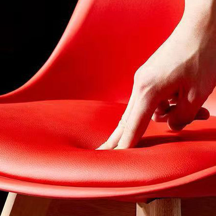 Modern Minimalist Tulip Shape PP Solid Wood Chair Backrest For Living Room