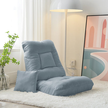 Modern Minimalist Iron PP Cotton Fabric Rectangular Accent Chair With Adjustable Backrest & Removable Washable Cover For Living Room & Bedroom