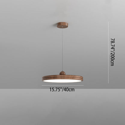 Modern Minimalist Round Cylindrical Iron Acrylic LED Pendant Light For Living Room