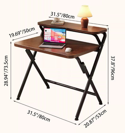 Modern Minimalist Rectangular MDF Iron Foldable Desks For Home Office