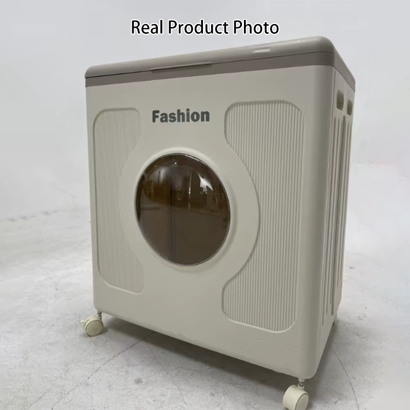 Modern Minimalist Kids Movable Rectangular Plastic Foldable Large Capacity Storage Cabinet 1-Cabinet For Bedroom