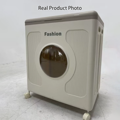 Modern Minimalist Kids Movable Rectangular Plastic Foldable Large Capacity Storage Cabinet 1-Cabinet For Bedroom