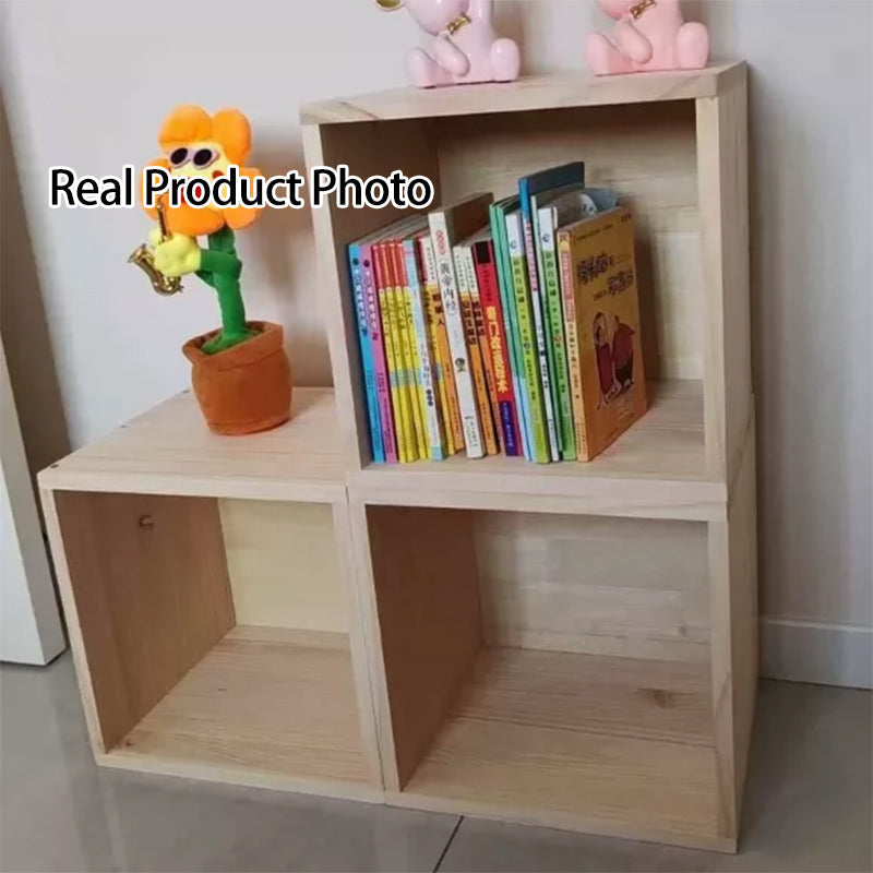 Modern Minimalist Square Pine Wood Composite Board Acrylic Storage Cabinet 1/2-Cabinet For Study