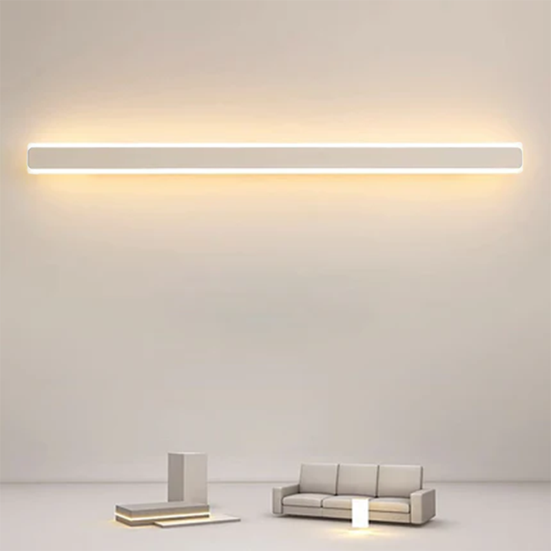 Modern Minimalist Rectangular Iron Acrylic LED Wall Sconce Lamp For Living Room