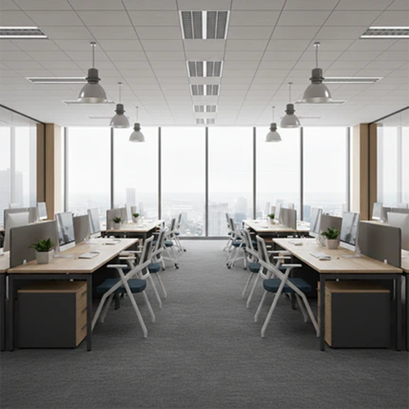 Modern Ergonomic Folding Office Chair - Rectangular Nesting Desk Chair With Flip-up Seat & 2D Armrests For Home Office