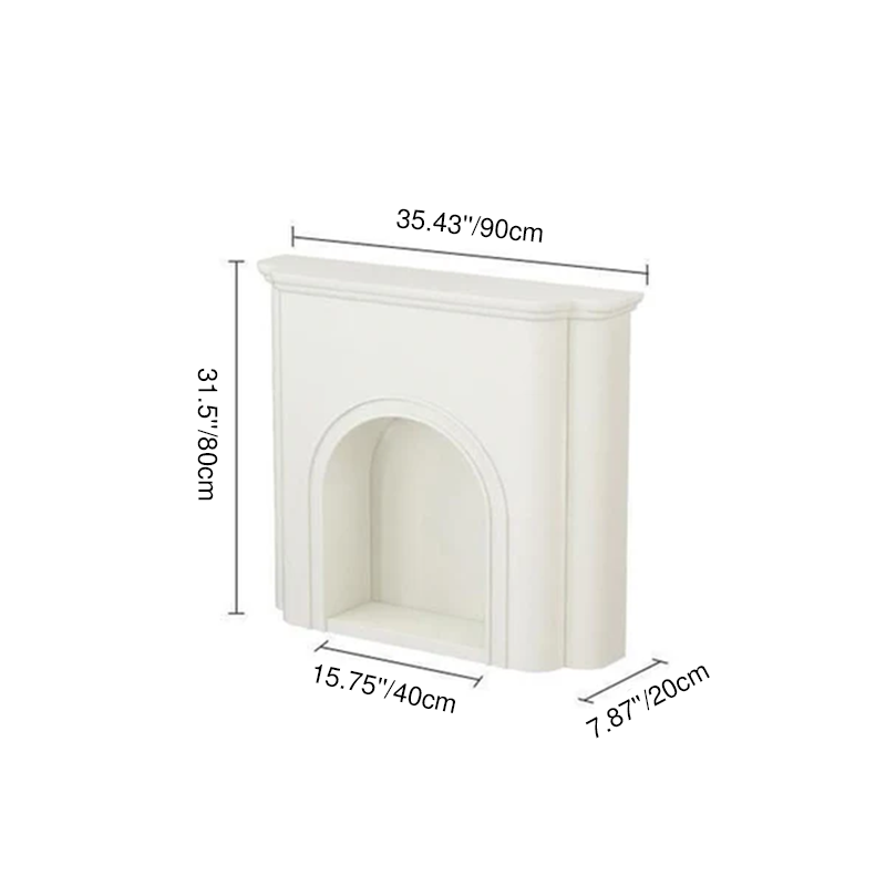 Contemporary Nordic Arched MDF Console Table With 1-Tier For Living Room