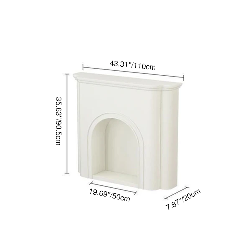 Contemporary Nordic Arched MDF Console Table With 1-Tier For Living Room