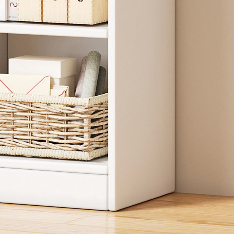 Modern Minimalist Rectangular Medium Density Fiberboard Bookshelves 3/4/5-Tier For Living Room