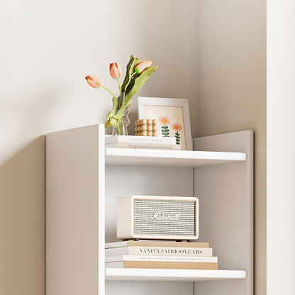 Modern Minimalist Rectangular Medium Density Fiberboard Bookshelves 3/4/5-Tier For Living Room