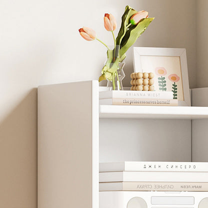 Modern Minimalist Rectangular Medium Density Fiberboard Bookshelves 3/4/5-Tier For Living Room