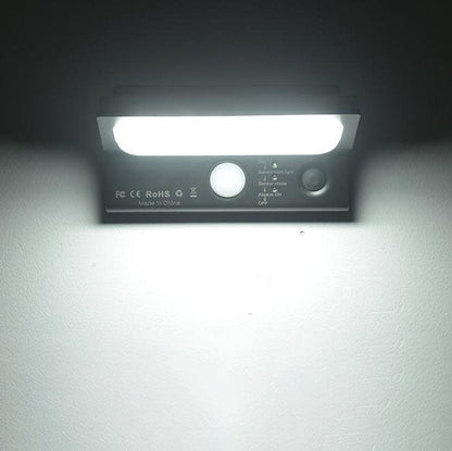 Modern Minimalist PC ABS Stainless Steel Outdoor Solar Intelligent Human Sensor Waterproof LED Wall Sconce Lamp For Outdoor
