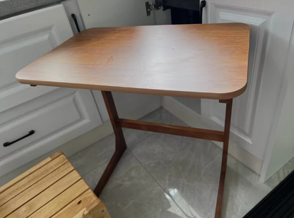 Modern Minimalist Rectangular Medium Density Fiberboard End Table 2-Leg For Living Room