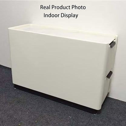 Modern Minimalist Rectangular Multi-Layer Plywood Stone Slab Microfiber Leather Side Table 2-Drawer For Living Room