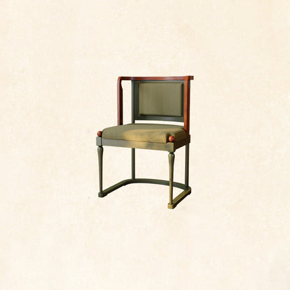 Vintage Upholstered Dining Chair - Ash Wood Frame High Resilience Sponge Cushion Lounge Chair For Kitchen & Dining Room