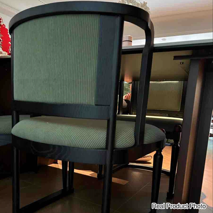 Vintage Upholstered Dining Chair - Ash Wood Frame High Resilience Sponge Cushion Lounge Chair For Kitchen & Dining Room