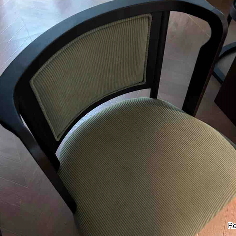 Vintage Upholstered Dining Chair - Ash Wood Frame High Resilience Sponge Cushion Lounge Chair For Kitchen & Dining Room