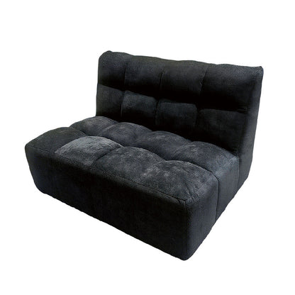 Modern Minimalist Chenille Compression Sofa - Frame-Free High Resilience Foam Portable Couch In Single & Loveseat Options For Living Room