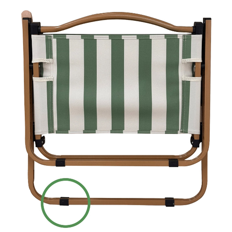 Contemporary Creative Oxford Fabric Carbon Steel Portable Foldable Camping Chair With Backrest & Armrests For Outdoor