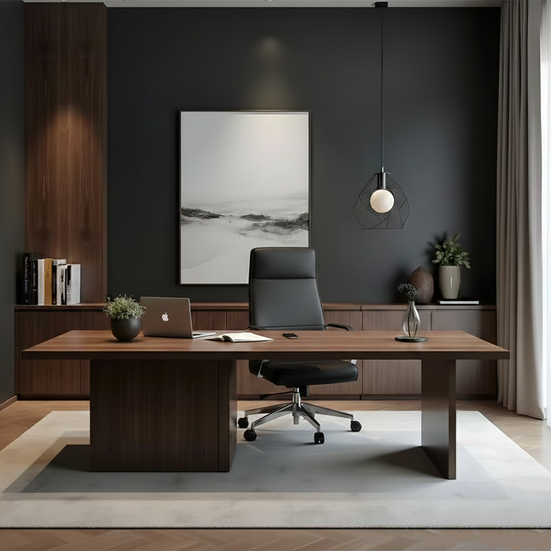 Modern Luxury Ergonomic Office Chair - Leather Executive Desk Chair Plywood & Metal Frame High-Density Foam With Wheels, Swivel, Adjustable Height & Reclining Function