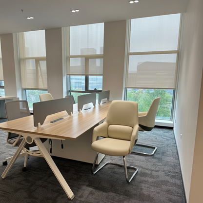 Modern Minimalist Cantilever Plywood Metal Office Chair - Ergonomic Mid-Back Leather Guest Chair For Office & Reception