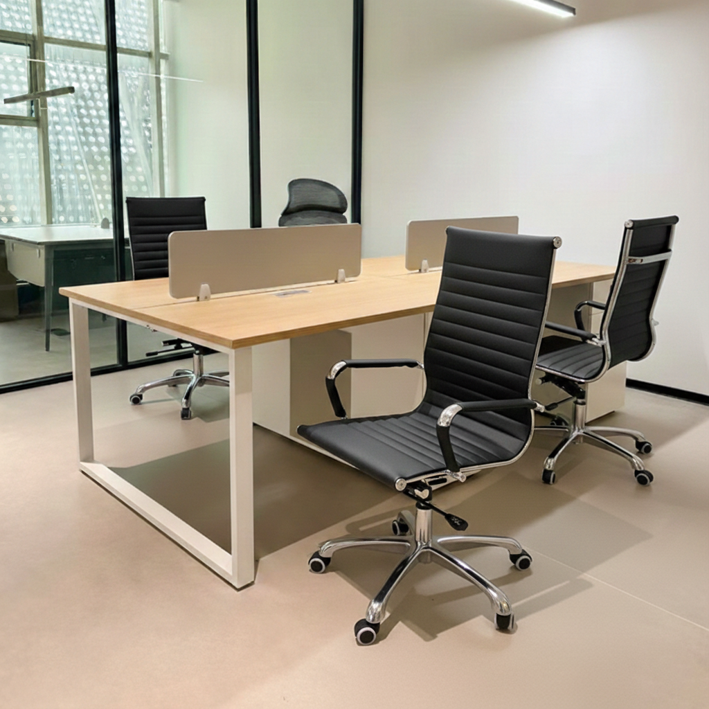 Modern Ergonomic High Back Leather Aluminum Alloy Oxford Fabric Office Chair Adjustable Swivel Executive Desk Chair With Lumbar Support Reclining Function For Home Office