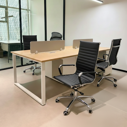 Modern Ergonomic High Back Leather Aluminum Alloy Oxford Fabric Office Chair Adjustable Swivel Executive Desk Chair With Lumbar Support Reclining Function For Home Office