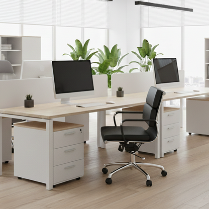 Modern Low-Back Ergonomic Office Chair - Adjustable Swivel Aluminum Alloy Leather Desk Chair With Wheels For Home & Office Use