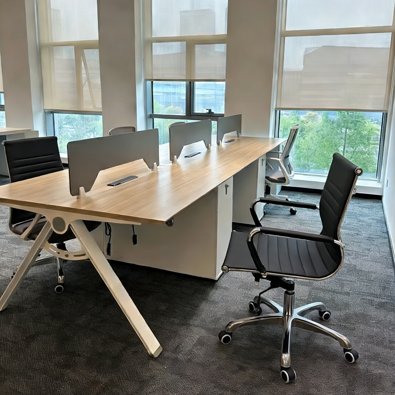 Modern Minimalist Ergonomic Leather Office Chair With Adjustable Height & Swivel Wheels - Mid Back Task Chair With Aluminum Base For Home Office Conference Use