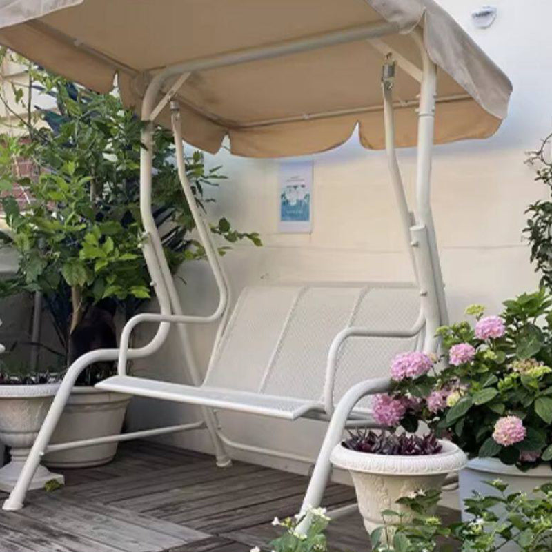 Modern Minimalist Stainless Steel Iron PVC Fabric Triangle Frame Swing Chair Waterproof Hanging Rocking Chair For Outdoor