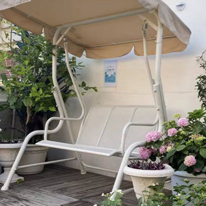 Modern Minimalist Stainless Steel Iron PVC Fabric Triangle Frame Swing Chair Waterproof Hanging Rocking Chair For Outdoor