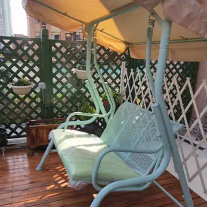 Modern Minimalist Stainless Steel Iron PVC Fabric Triangle Frame Swing Chair Waterproof Hanging Rocking Chair For Outdoor