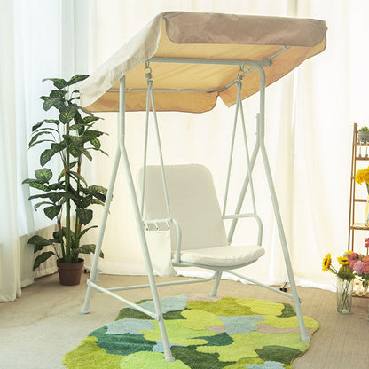Modern Minimalist Stainless Steel Iron PVC Fabric Triangle Frame Swing Chair Waterproof Hanging Rocking Chair For Outdoor
