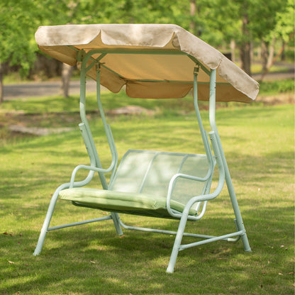 Modern Minimalist Stainless Steel Iron PVC Fabric Triangle Frame Swing Chair Waterproof Hanging Rocking Chair For Outdoor