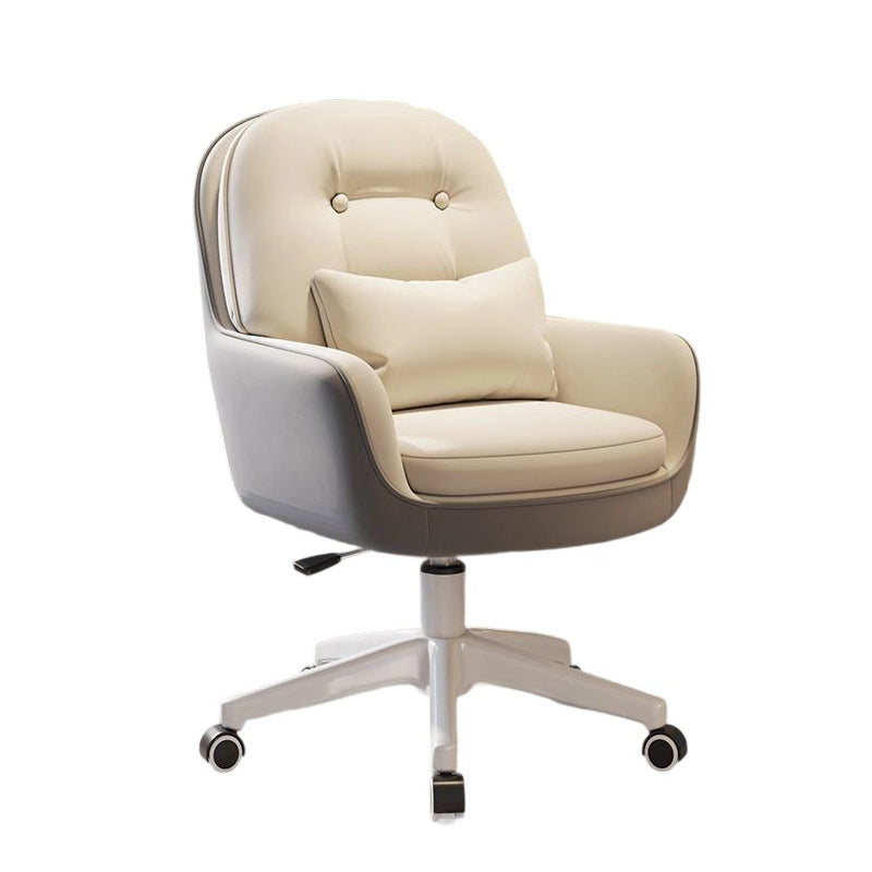 Modern Minimalist Ergonomic Nylon Synthetic Fabric Height Adjustable Movable Rotatable Desk Chair With Backrest Armrest For Home Office
