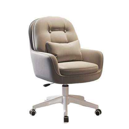 Modern Minimalist Ergonomic Nylon Synthetic Fabric Height Adjustable Movable Rotatable Desk Chair With Backrest Armrest For Home Office