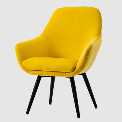 Modern Minimalist Wrap-Style Plywood Iron Velvet PU Leather Dining Chair With Backrest For Dining Room