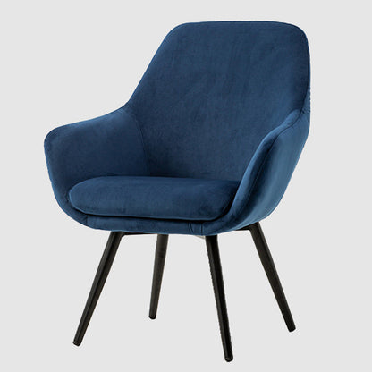 Modern Minimalist Wrap-Style Plywood Iron Velvet PU Leather Dining Chair With Backrest For Dining Room