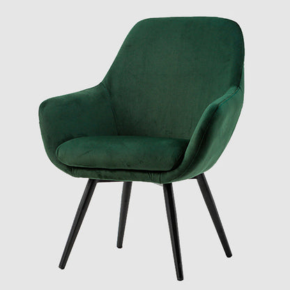 Modern Minimalist Wrap-Style Plywood Iron Velvet PU Leather Dining Chair With Backrest For Dining Room