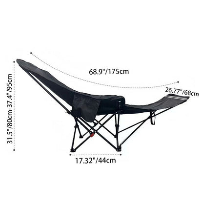 Contemporary Industrial Oxford Fabric Carbon Steel Foldable Camping Chair Backrest Footrest For Outdoor Patio