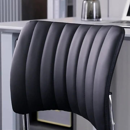 Modern Minimalist Square Iron PU Leather Sponge Desk Chair Backrest For Home Office
