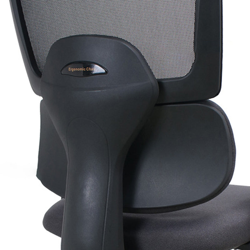 Modern Minimalist Ergonomic Rolling Desk Chair Nylon & PP with Fabric Mesh Height Adjustable Swivel Design Armrest Headrest for Home Office
