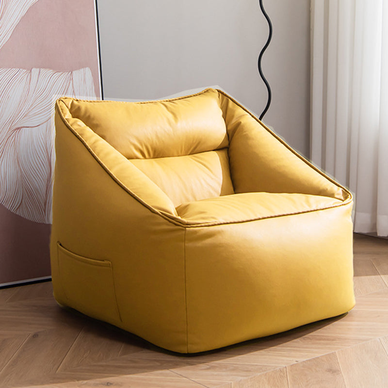 Modern Minimalist Square Synthetic Fabric EPS Accent Chair Backrest For Living Room