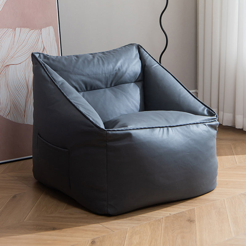 Modern Minimalist Square Synthetic Fabric EPS Accent Chair Backrest For Living Room