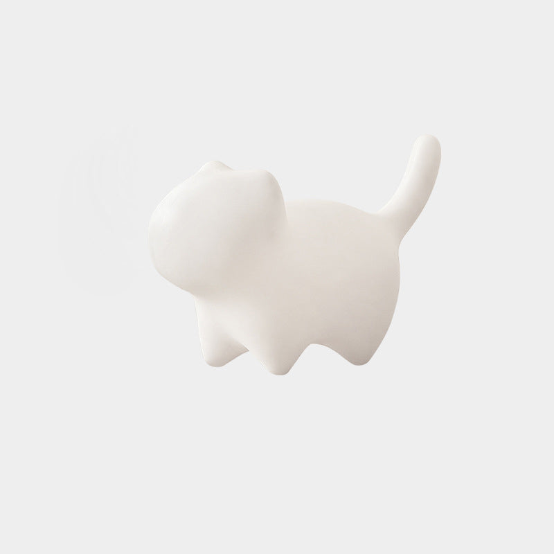 Contemporary Creative Cat- Design Plastic Kids Stool Backless For Entryway & Living Room