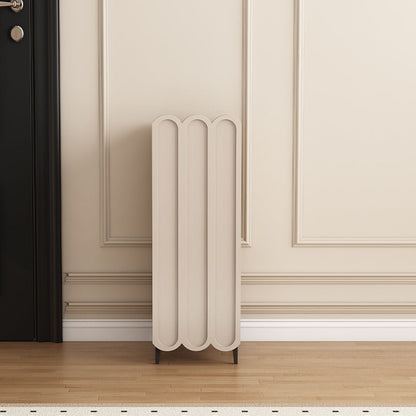 Contemporary Creative Scalloped Edge Rectangular Metal Eco-friendly Board Shoe Storage 4-Tier For Entryway