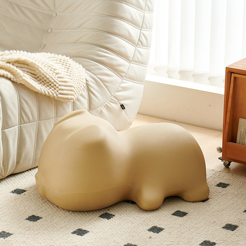 Contemporary Creative Piggy Design PE Footstool Backless For Living Room & Entryway