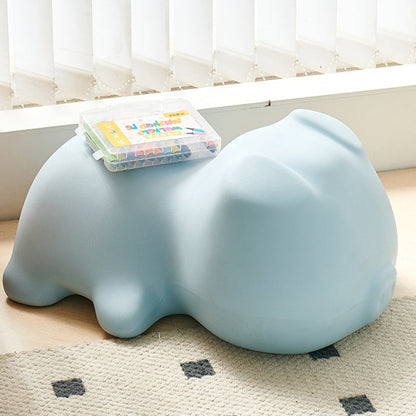 Contemporary Creative Piggy Design PE Footstool Backless For Living Room & Entryway