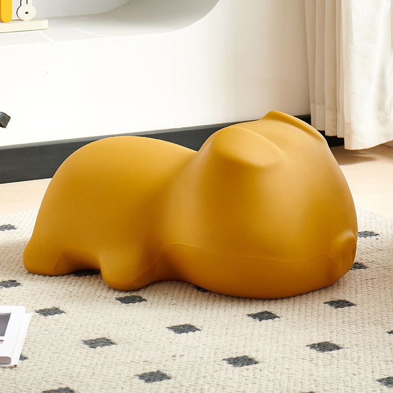 Contemporary Creative Piggy Design PE Footstool Backless For Living Room & Entryway