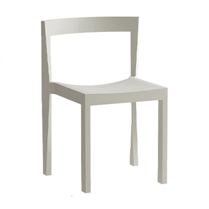 Modern Minimalist PP Rectangular Dining Chair With Backrest For Dining Room